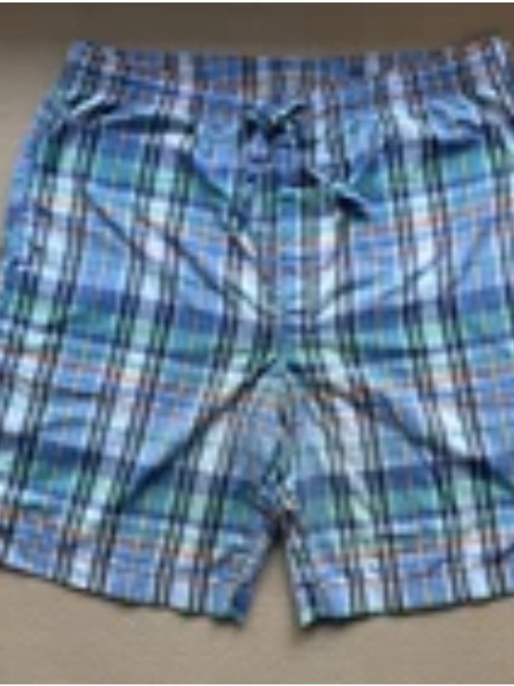 Men’s St. John's Bay Blue & Green Plaid Lounge Shorts L